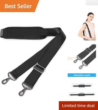 Durable 56-Inch Adjustable Shoulder Strap for Crossbody and Laptop Bags - Black picture