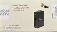 Interlogix MC-4TX1FXMM-2KM 4-Port FE to 1-Port MM Fiber Port Industrial Switch picture