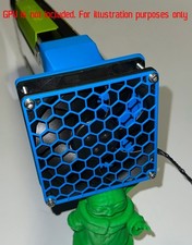 Nvidia Tesla K80 GPU Cooling Shroud with 92mm Fan for AI, LLM, HPC, Mining, Etc picture