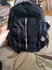 Champion Center Backpack - Black/Pink-17” Laptop- NEW  picture