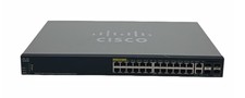 Cisco SG350-28P 28-Port Gigabit PoE Managed Rackmount Switch SFP picture
