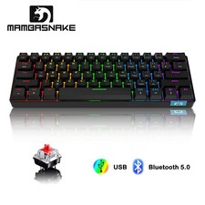 Mechanical Wired/Wireless Bluetooth Dual-mode RGB Backlit USB C Gaming Keyboard picture