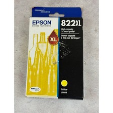 Genuine Epson 822XL Yellow High Yield Ink Cartridge Sealed Exp 9/2027 -a picture