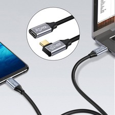 Usb-C to Usb-C Cable 90 Degree Angled USB 3.1 for Smart Phone Computer 0.25M picture