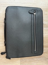 LOUIS VUITTON M32612 Black Canvas Leather Taige Vladmir Briefcase picture