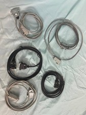 Lot of 5 vintage DB9 RS-232 Serial Cables & Adapter Cables Mixed Types RE picture