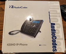 Genuinie AudioCodes 420HD IP Phone Black picture