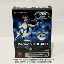 NEW Sealed Sapphire AMD Radeon HD 6450 1GB DDR3 PCIe HDMI GPU Retro PC SFF Boxed picture