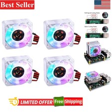 4pcs 40x40x10mm DC 5V Brushless CPU Cooling Fan for Raspberry Pi 4B/3B+/3B/2B picture
