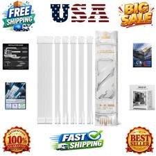Power Supply Sleeved Cable, 16 AWG PSU Extension Cable Kit of White Connector... picture