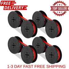 4 Pairs Universal Typewriter Ribbon, Red Twin Spool Typewriter Ink Ribbon, Twin picture