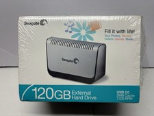Brand New Seagate 120gb gig External USB2 Hard Disk Drive New / SEALED picture