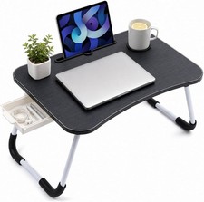 Foldable Laptop Bed Desk Portable Table Breakfast Tray Stand 24x16x11 Inch picture