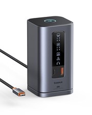 BASEUS DOCKING STATION, 11 IN 1, TRIPLE DISPLAY, 4K, USB PD - SPACE GRAY picture