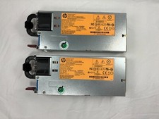 Set of 2 HP 750W Server PSU Crypto Mining PSU With 2 Breakout Boards + 10 Cables picture