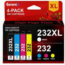 4PK 232XL 232 XL T232XL Ink Cartridges for  WF-2930 WF-2950 XP-4200 picture