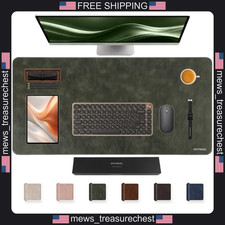 PU Leather Desk Mat for Keyboard and Mouse, Non-Slip, Large Office Pad picture