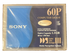 Sony DG60P Premina DDS Data Cartridge 1.3GB 60m Vintage Tape picture