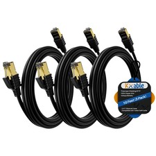 Cat 7 Ethernet Cable 10 Feet (3 Pack), Multi Pack High Speed Internet Cord, C... picture