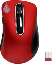 2.4G Wireless Mouse, 1400 DPI Mobile Optical Cordless Mouse with USB Receiver, P picture