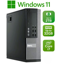 Dell Desktop Tower | Intel i7 | 32GB Memory | 2TB SSD+HDD | Windows 11/10 Pro picture