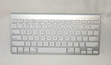 Apple Wireless Keyboard A1314 Bluetooth Aluminum Silver White Mac iPad Tested picture