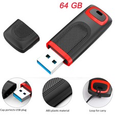 High Speed USB 3.0 32GB 64GB 128GB Flash Drive USB Memory Stick Data Storage RED picture
