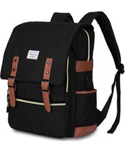 Modoker Laptop Backpack Fashion Bag w/ USB Charging black  NEW picture