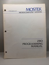 MOSTEK Microcomputer Systems Z80 Preliminary Programming MANUAL / BOOK picture