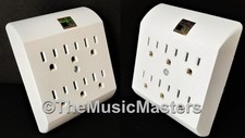 2X Wall Plug 6 Outlet Tap UL Listed Power Splitter 6-Way Electric Socket Adapter picture