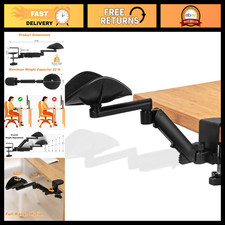 Adjustable Desk Arm Rest - 360° Rotating, 6-Level Height Ergonomic Elbow Pad, Cl picture
