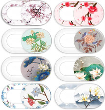 Laptop Camera Cover Slide Cute Flower 8 Pack, Webcam 8 Pack picture