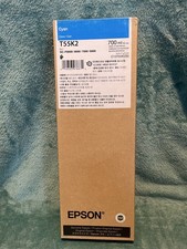 Genuine Epson Cyan Ink Cartridge T55K2 Date: January 2027 picture