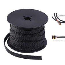 Versatile 50ft Expandable Wire Sleeving for Automotive and Home Electronics picture