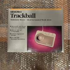 Memorex Trackball Wired Stationary Mouse - NEW IN SEALED BOX   N1 picture