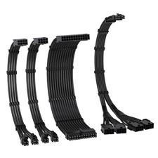 PCIE 5.0 12VHPWR Sleeved Cable Kit, 16AWG Power Supply Cable Extension, PC PS... picture