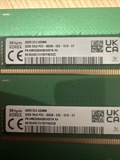 LOT OF 2 SK hynix 32GB DDR5-5600 ECC UDIMM 64GB HMCG88AGBEA081N picture