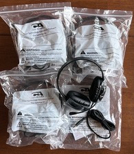 ***CLEARANCE*** 4-PACK Cyber Acoustics AC-6008 Stereo Headsets w/Single Plug picture