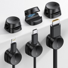 Innovative Cord Organizer Clips - 6-Pack Spring Design for Easy Cable Management picture
