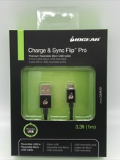GAMU01 IOGEAR Charge and Sync Flip Pro, Reversible USB to Reversible Micro USB picture