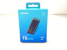 Samsung T5 EVO 4TB Portable SSD USB 3.2 Gen 1 USB-C External Black MU-PH4T0S/AM picture