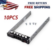 10X 2.5in SAS SATA HDD Carrier Tray For Dell PowerEdge R720XD R730xd T630 Set picture