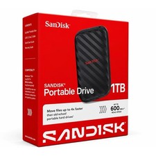 SanDisk Portable Hard Drive 1TB Brand New Unopened Sealed picture