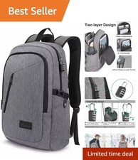 Stylish 15.6 inch Laptop Backpack with Lock - Ideal Business & Travel Companion picture