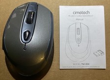 cimetech Wireless Computer Mouse, 2.4G Ergonomic Optical Mouse TM-004 Lot Of 2 picture