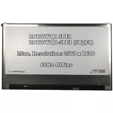 LP170WQ1 SPE1 LP170WQ1-SPE1 (SP)(E1) 2560×1600 40Pins 0.4 mm pitch EDP WQXGA picture