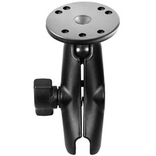 RAM-B-103U  RAM Double Socket Arm with Round Plate - B Si... picture