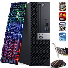 Dell SFF Gaming Desktop PC Intel i5-6500 16GB 1TB HDD Nvidia GT 1030 WiFi Win 11 picture
