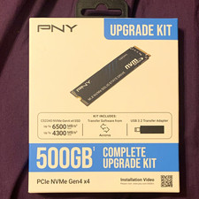 PNY CS2340 500GB M.2 2280 PCIe NVMe Gen4 SSD Kit USB 3.2+Acronis picture
