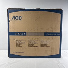 AOC 19” Widescreen LCD 912Vwa-1 Built In Speakers 1440x900 75Hz New In Box picture